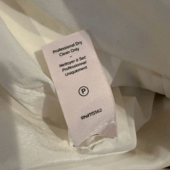 Cinq à Sept Cassaleigh Tie-Waist Sleeveless Dress White Back Zip Tulip Size 4 - Picture 11 of 15